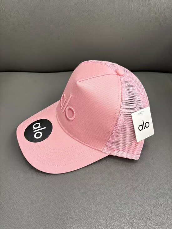 ALO Yoga Pink Trucker Hat?Adjustable Mesh Cap